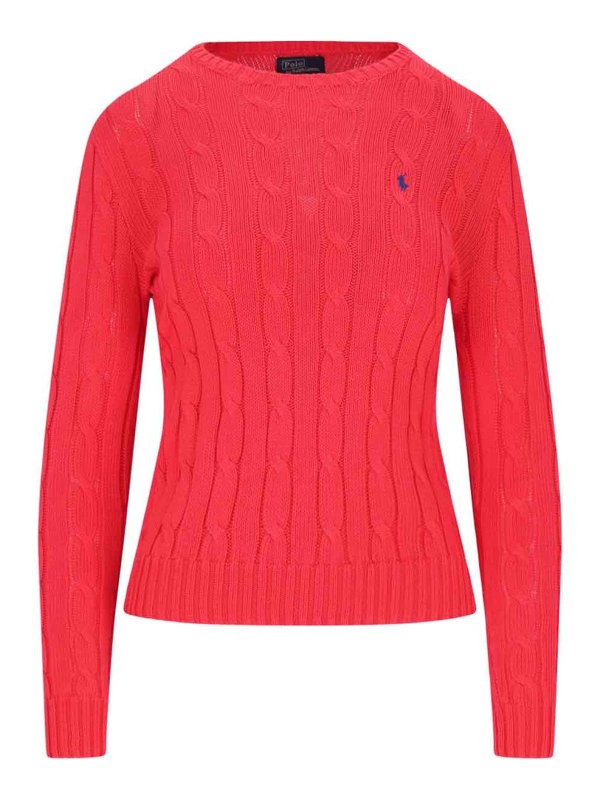 POLO RALPH LAUREN: Pull col rond - Pull Col Rond - Rouge