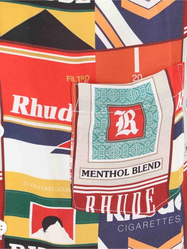 シャツ - 赤 shop online: RHUDE