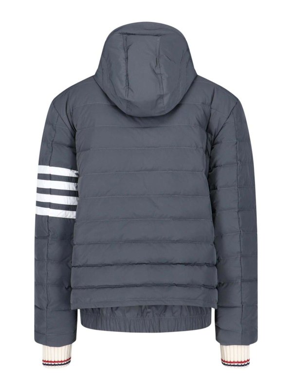 THOM BROWNE: Vestes-rembourrees online - Blouson Rembourré - Gris