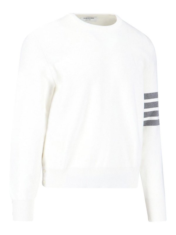 THOM BROWNE: クルーネック online - クルーネック - 白