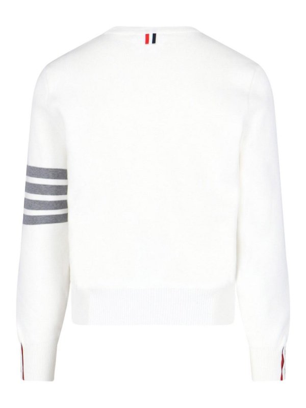 The Best Shops THOM BROWNE: クルーネック - クルーネック - 白