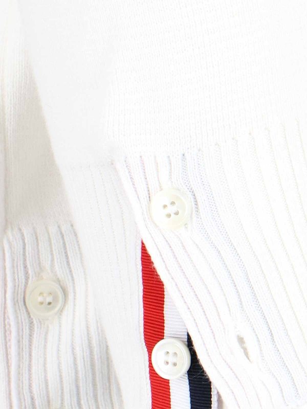 クルーネック - 白 shop online: THOM BROWNE