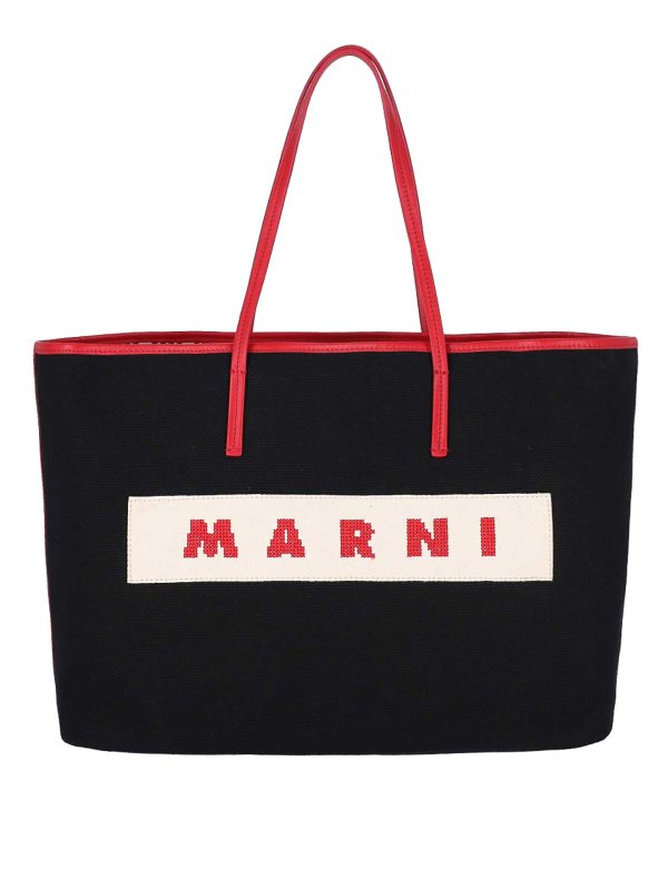 Marni: shopper - Borsa tote logo