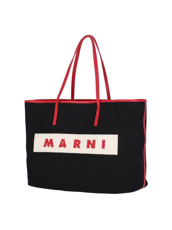 Marni: shopper online - Borsa tote logo