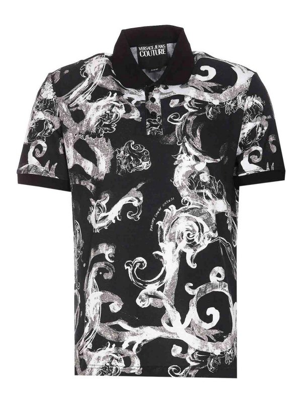 Versace Jeans Couture: Polos - Polo - Negro