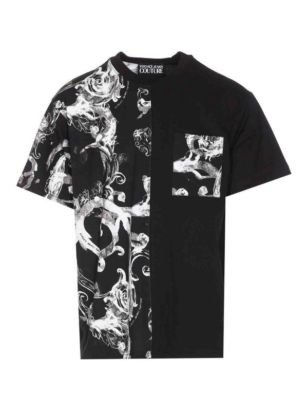 Versace Jeans Couture: Camisetas - Camiseta - Negro