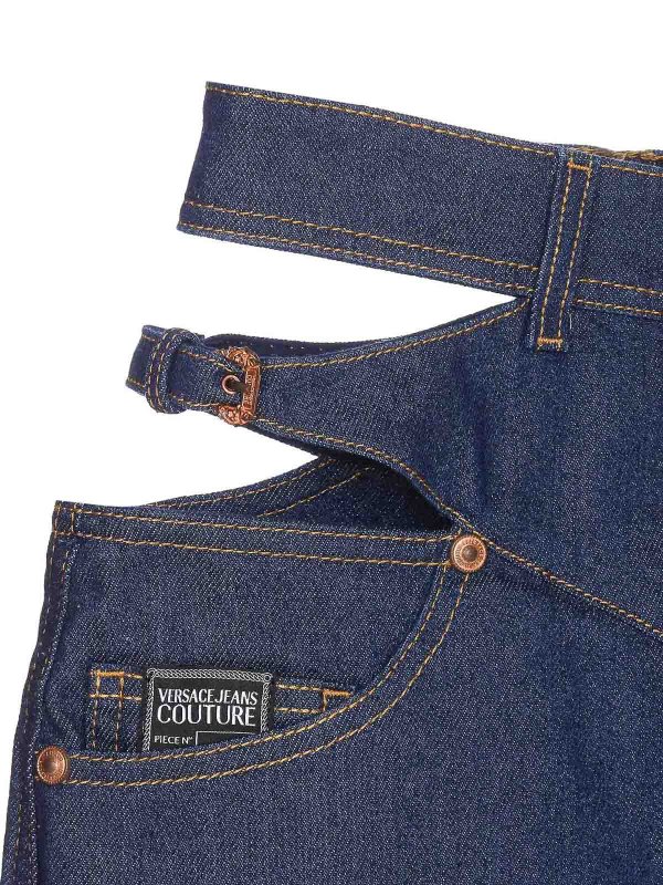 ミニスカート - ブルー shop online: Versace Jeans Couture