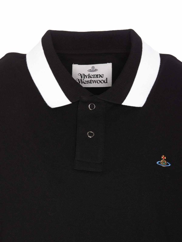 ポロシャツ - 黒 shop online: VIVIENNE WESTWOOD