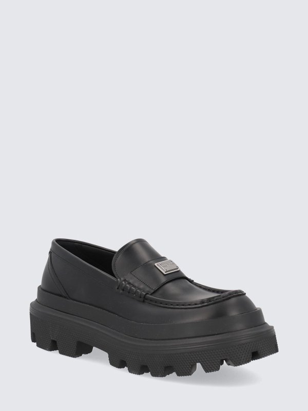 DOLCE & GABBANA: Loafers & Slippers online - Loafers In Leather