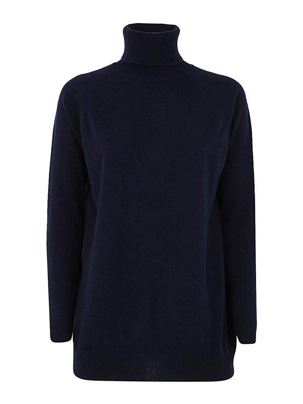 DRUMOHR: Rollkragenpullover  und Polo-Ausschnitt - Rollkragenpullover - Blau