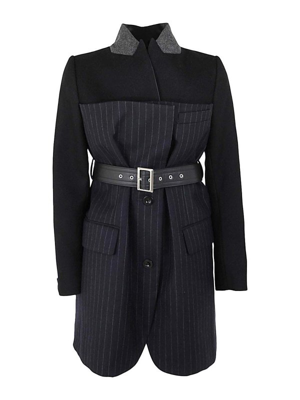 Sacai: Casualjacken - Casualjacke - Schwarz