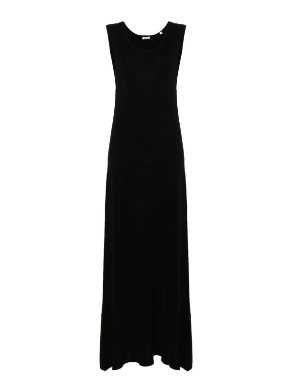 ASPESI: knee length dresses - Black midi dress