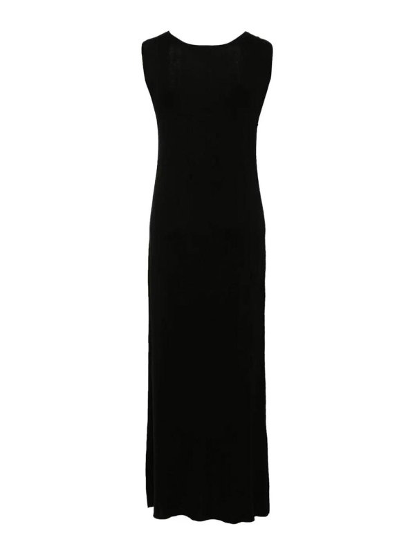 ASPESI: knee length dresses online - Black midi dress