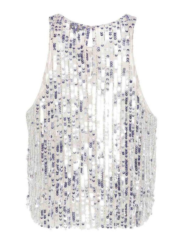 ELISABETTA FRANCHI: Tops & Débardeurs online - Top - Argent