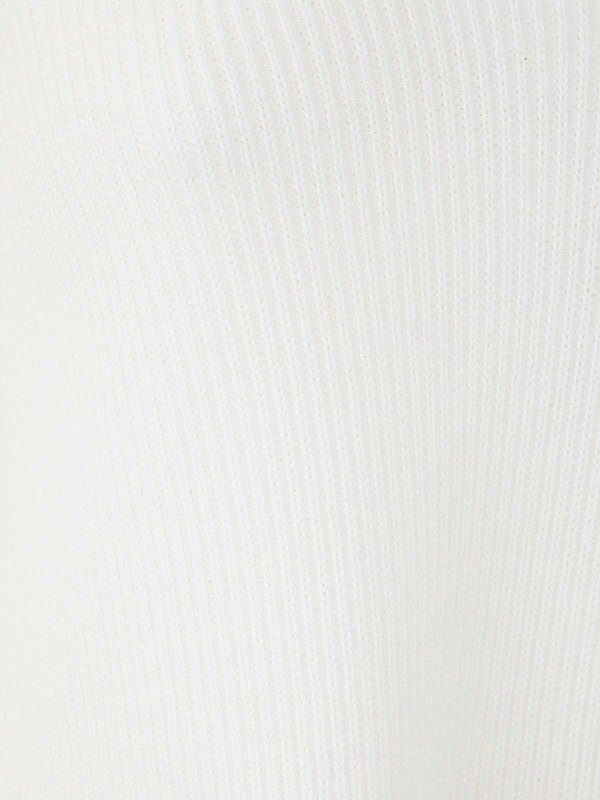 The Best Shops FABIANA FILIPPI: Strickpullover mit V-Ausschnitt - V-Pullover - Weiß