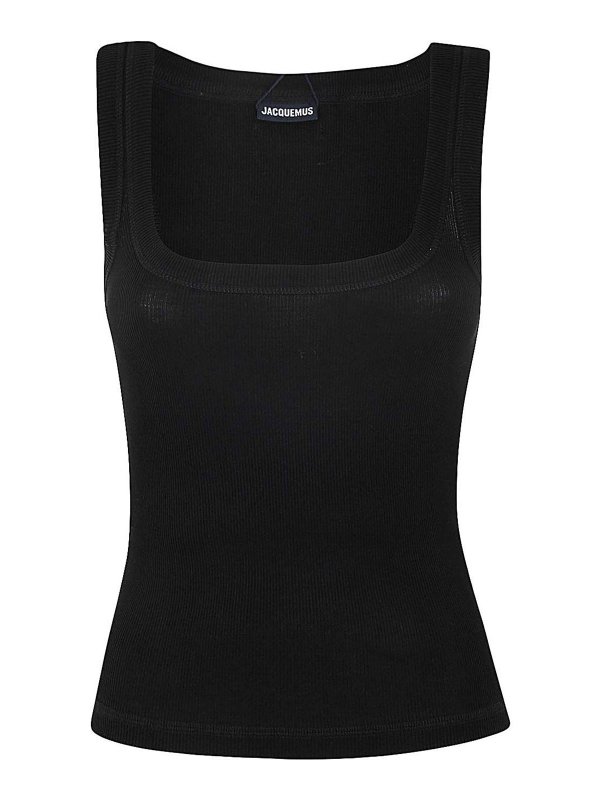 JACQUEMUS: Tops & Tank tops - Black top