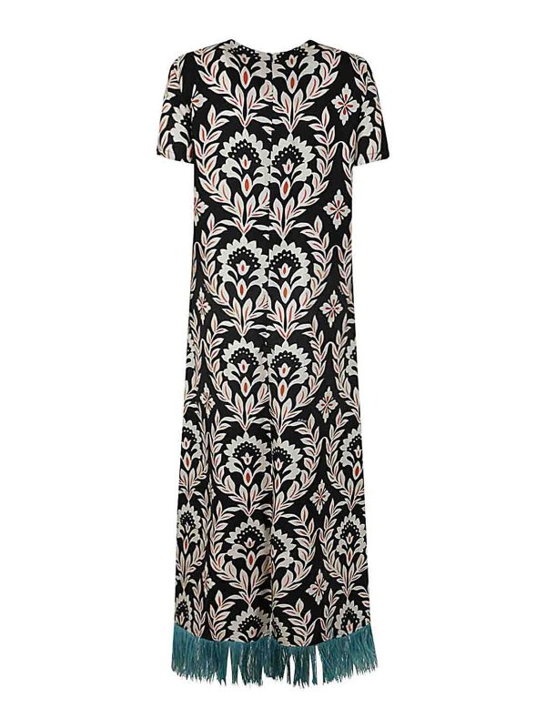 LA DOUBLEJ: maxi dresses online - Swing dress with feathers