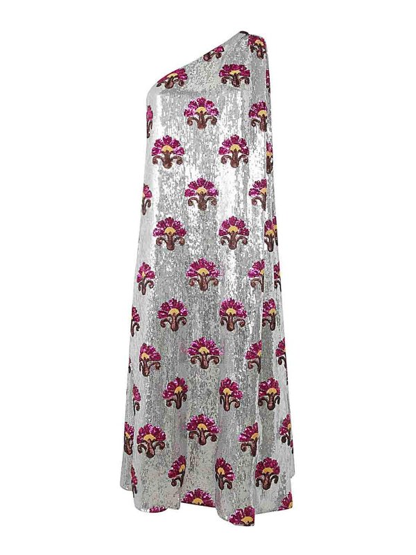 LA DOUBLEJ: Knielange Kleider - Knielanges Kleid - Bunt