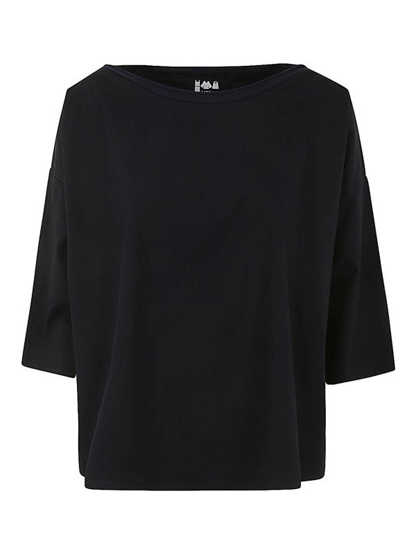 LABO.ART: Strickpullover mit Rundhalsausschnitt - Rundhalspullover - Blau