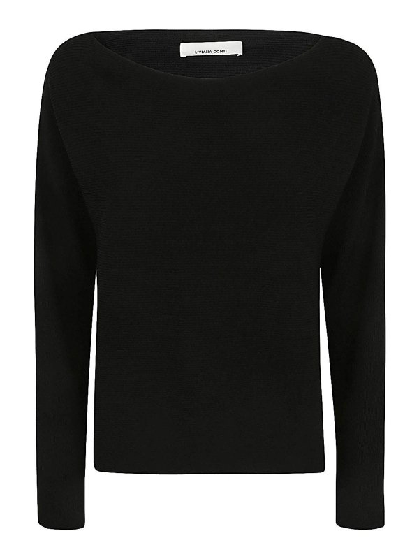 LIVIANA CONTI: クルーネック - クルーネック - 黒