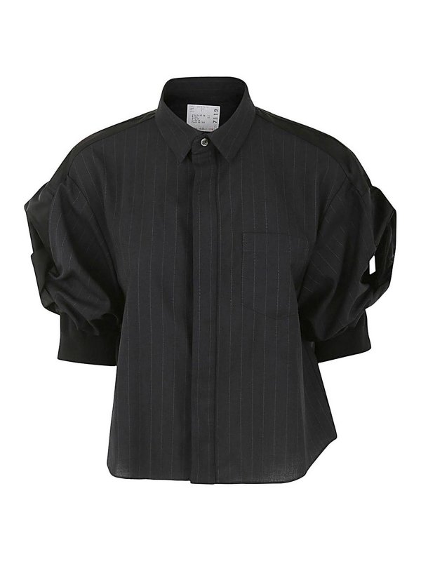 Sacai: Hemden - Hemd - Blau