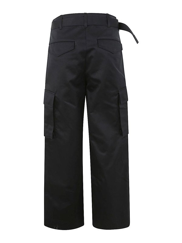 Sacai: casual trousers online - Cotton chino pants