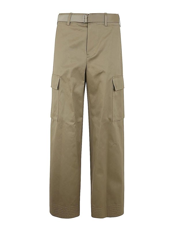 Sacai: Pantalones casual - Pantalón Casual - Marrón