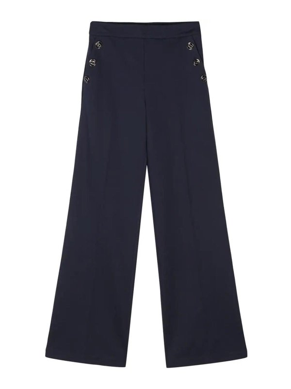 TWINSET: casual trousers - Wide leg pants