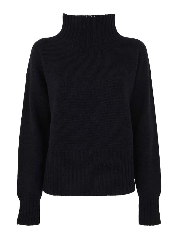 DRUMOHR: Rollkragenpullover  und Polo-Ausschnitt - Rollkragenpullover - Blau