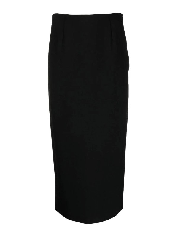 EMPORIO ARMANI: ニーレングススカート＆ミディ丈 online - 膝丈/ミディスカート - 黒