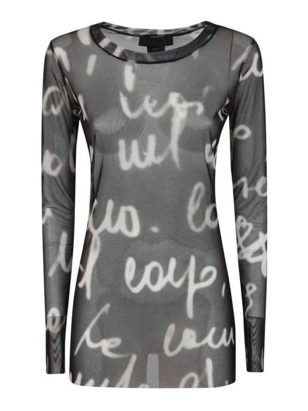 MARIA CALDERARA: クルーネック - クルーネック - 黒