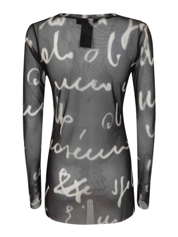 MARIA CALDERARA: クルーネック online - クルーネック - 黒