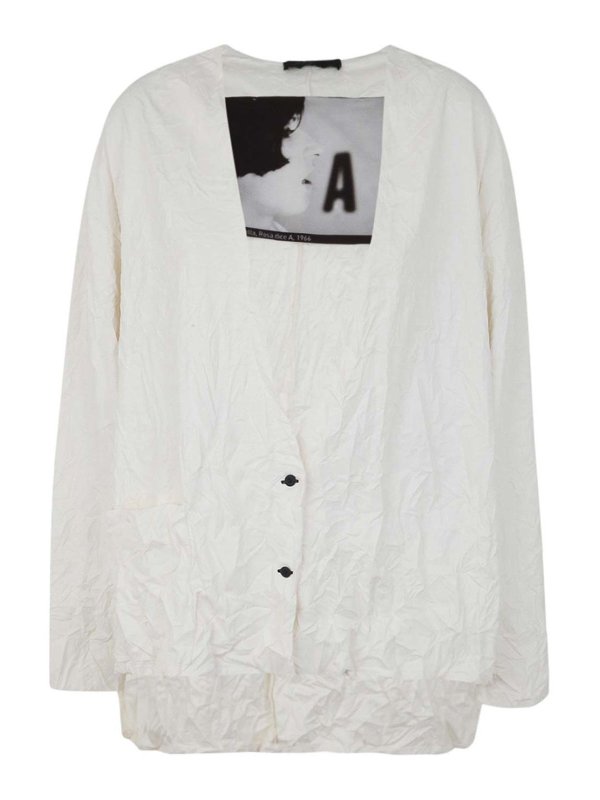 MARIA CALDERARA: クルーネック - クルーネック - 白