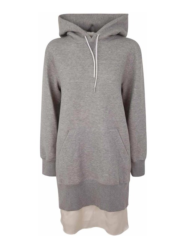 Sacai: Sweatshirts und Pullover - Sweatshirt - Grau