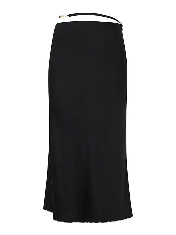 JACQUEMUS: Knielange und Midi Röcke - Midirock - Schwarz