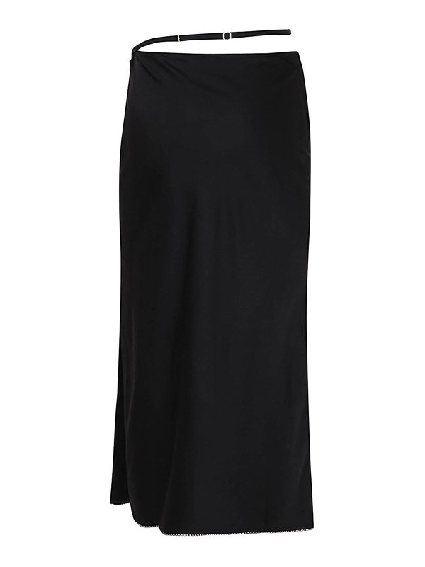 JACQUEMUS: Knielange und Midi Röcke online - Midirock - Schwarz