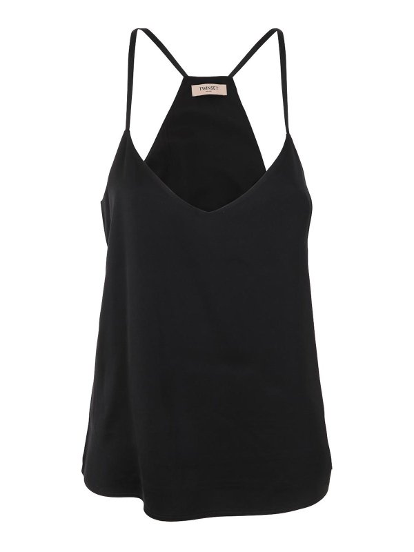 TWINSET: Tops und Tank Tops - Top - Schwarz