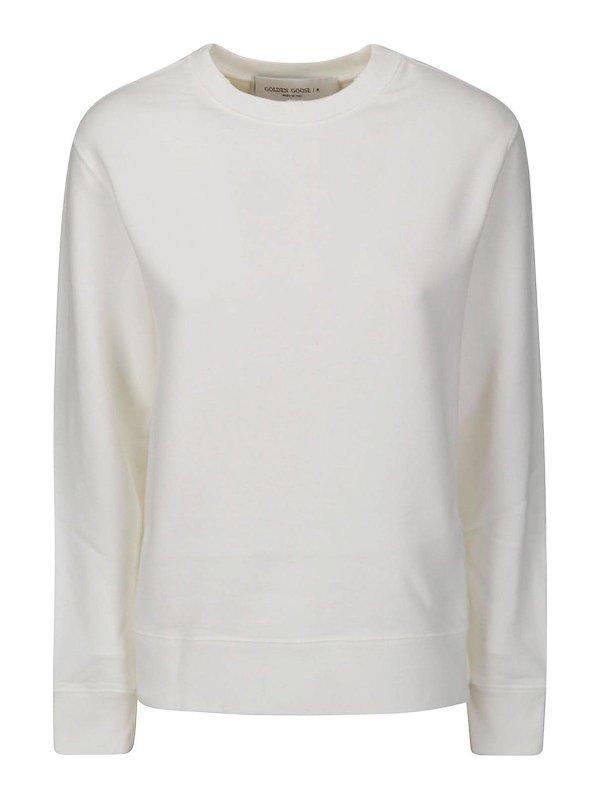 GOLDEN GOOSE: Sweatshirts und Pullover - Sweatshirt - Weiß