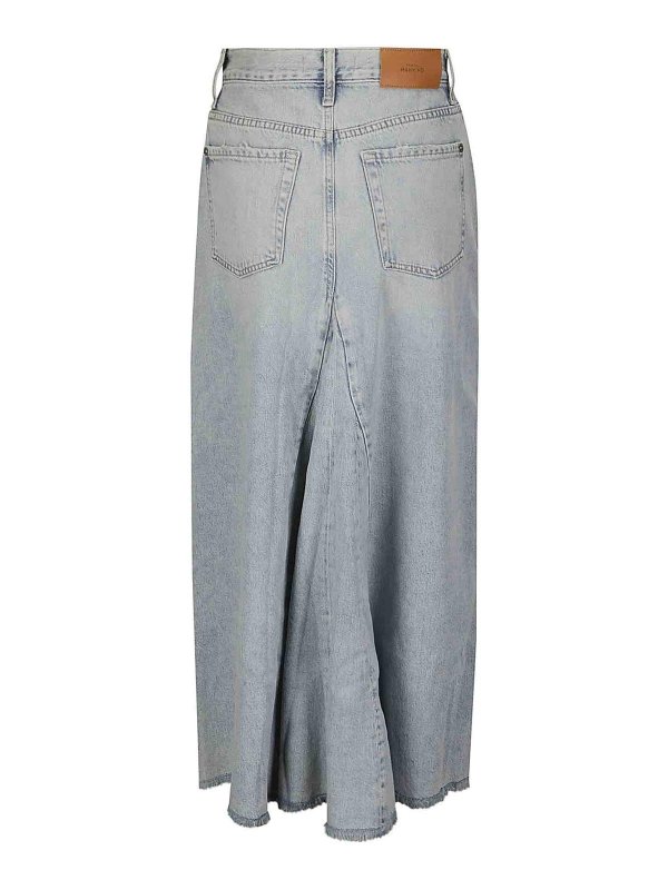 7 FOR ALL MANKIND: Lange Röcke online - Langer Rock - Hellblau