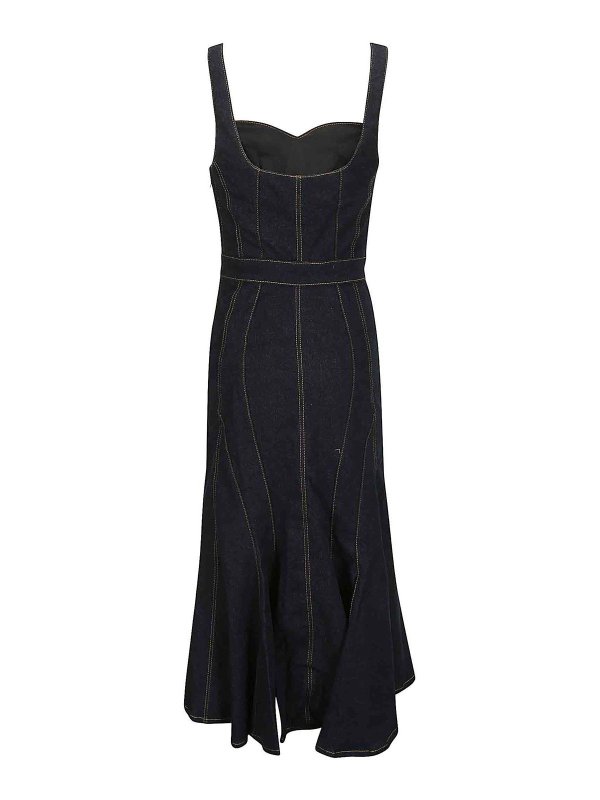 7 FOR ALL MANKIND: Robe longueur genou online - Robe Au Genou - Bleu Foncé