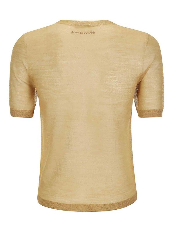 Acne Studios: t-shirts online - Beige T-shirt
