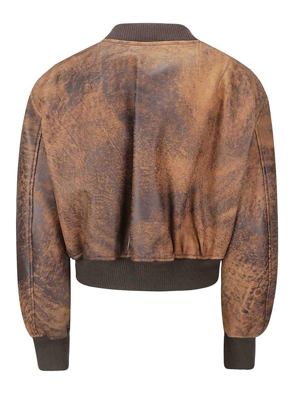 Acne Studios: casual jackets online - Brown jacket