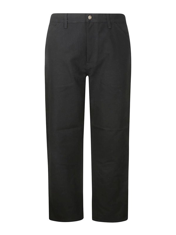 CARHARTT: カジュアルトラウザー - カジュアルパンツ - 黒