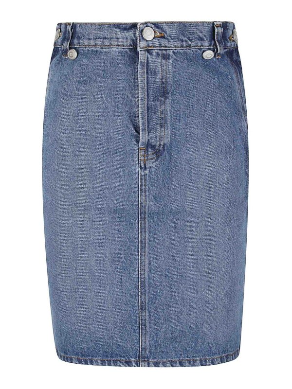 COPERNI: Knielange und Midi Röcke - Midirock - Blau