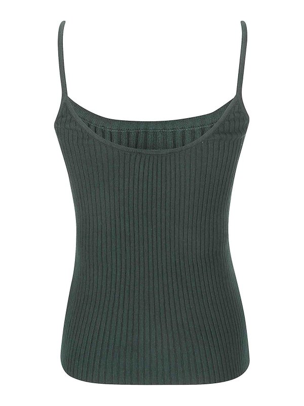 Courreges: Tops und Tank Tops online - Top - Dunkelgrün