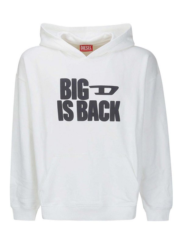 DIESEL: Sweatshirts und Pullover - Sweatshirt - Weiß