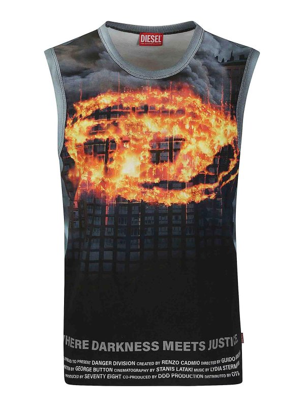 DIESEL: Tops & Tank tops - Logo top