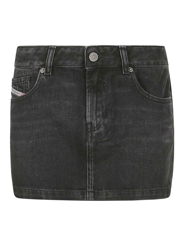 DIESEL: mini skirts - Denim mini skirt