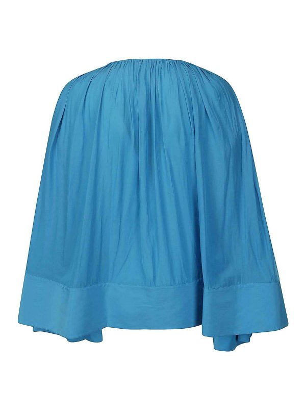 LANVIN: blouses online - Light blue blouse