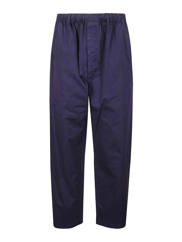LEMAIRE: Casual Hosen - Casual Hose - Blau